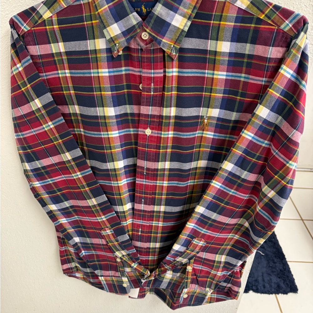 Ralph Lauren Red and Blue Plaid Shirt